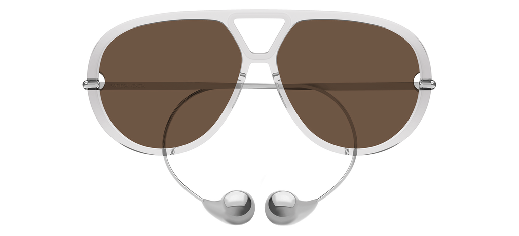 Bottega Veneta Bv1273s Women Transparent Pilot Sunglasses – Otticanet