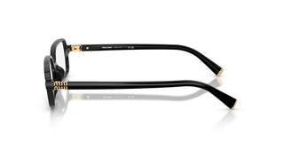 Miu Miu 0mu 01yv Women Black Rectangle Eyeglasses