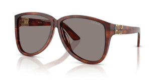 Miu Miu 0MU A08S women Brown Pilot Sunglasses