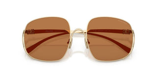 Miu Miu 0mu A57s Women Gold Oversize Sunglasses