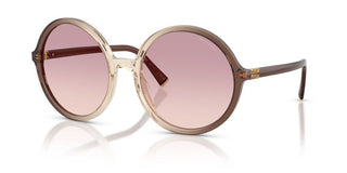 Miu Miu 0MU B02S women Brown Round Sunglasses