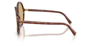 Miu Miu 0MU B02S women Havana Round Sunglasses