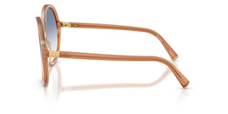 Miu Miu 0MU B02S women Brown Round Sunglasses