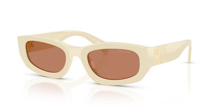 Miu Miu 0MU B04S women White Rectangle Sunglasses