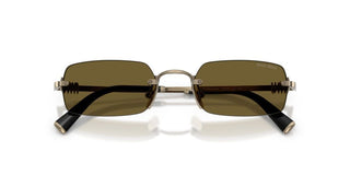 Miu Miu 0mu B50s Women Gold Rectangle Sunglasses