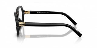 Miu Miu 0mu  03yv Women Black Oversize Eyeglasses