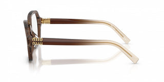 Miu Miu 0mu  03yv Women Brown Oversize Eyeglasses
