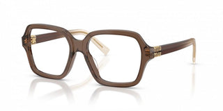 Miu Miu 0mu  03yv Women Brown Oversize Eyeglasses