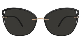 Silhouette ACCENT SHADED 8179 women Black Cat Eye Sunglasses