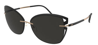 Silhouette ACCENT SHADED 8179 women Black Cat Eye Sunglasses