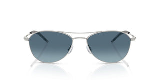 Oliver Peoples Aero Ii Ov 1358s Unisex Silver Pilot Sunglasses