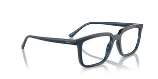 Ray-ban Alain Rx 7239 Unisex Blue Geometric Eyeglasses