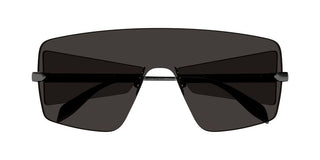 Alexander McQueen AM0460S men Black Shield Sunglasses