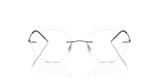 Giorgio Armani Ar 5147 Men Silver Round Eyeglasses