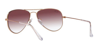 Ray-Ban AVIATOR JUNIOR RJ 9506S unisex Rose gold Pilot Sunglasses