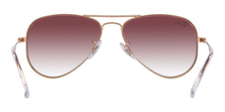 Ray-Ban AVIATOR JUNIOR RJ 9506S unisex Rose gold Pilot Sunglasses