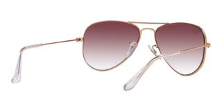Ray-Ban AVIATOR JUNIOR RJ 9506S unisex Rose gold Pilot Sunglasses