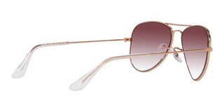 Ray-Ban AVIATOR JUNIOR RJ 9506S unisex Rose gold Pilot Sunglasses