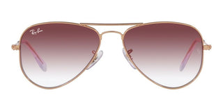 Ray-Ban AVIATOR JUNIOR RJ 9506S unisex Rose gold Pilot Sunglasses