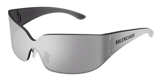 Balenciaga BB0421S unisex Silver Shield Sunglasses
