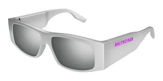 Balenciaga BB 0100S LED FRAME LIMITED EDITION unisex Silver Geometric Sunglasses