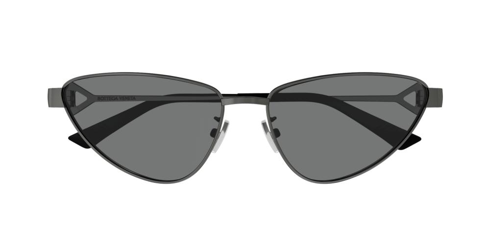 Bottega Veneta Bv1186s Women Ruthenium Cat Eye Sunglasses 