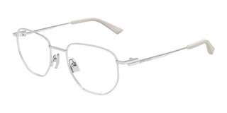 Bottega Veneta BV1301O unisex Silver Pantos Eyeglasses