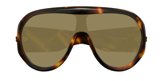Bottega Veneta Bv1345s Unisex Havana Shield Sunglasses