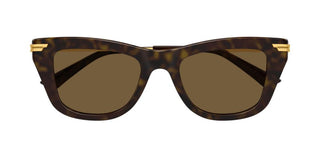 Bottega Veneta BV1369S women Havana Squared Sunglasses