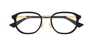 Bottega Veneta BV1378OK unisex Black Round Eyeglasses