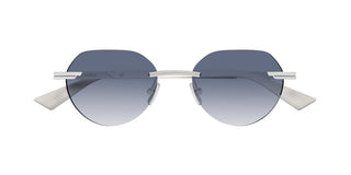 Bottega Veneta BV1379S men Silver Round Sunglasses