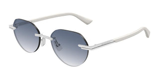 Bottega Veneta BV1379S men Silver Round Sunglasses