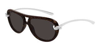 Bottega Veneta BV1418S women Havana Pilot Sunglasses