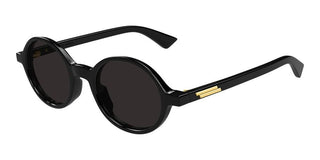 Bottega Veneta BV1430S unisex Black Round Sunglasses