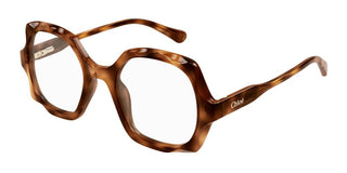 Chloé CC0026O KIDS unisex Havana Geometric Eyeglasses