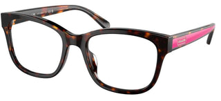 Coach CH 6197U women Havana Geometric Eyeglasses