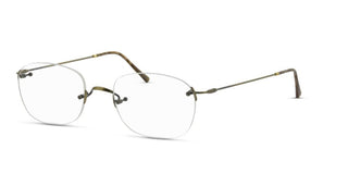 Lunor Classic Anatomic M Unisex Gold Geometric Eyeglasses