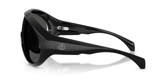 Moncler Contrast Me8010 Unisex Black Shield Sunglasses