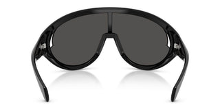 Moncler Contrast Me8010 Unisex Black Shield Sunglasses