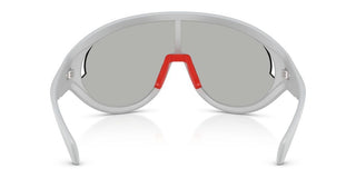 Moncler Contrast Me8010 Unisex Silver Shield Sunglasses