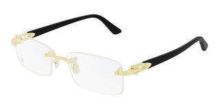 Cartier Signature C De Cartier Ct0287o Men Gold Geometric Eyeglasses