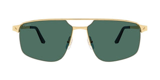 Cartier Santos de Cartier CT0385S men Gold Pilot Sunglasses