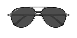 Cartier Santos De Cartier Ct0477s Men Black Geometric Sunglasses