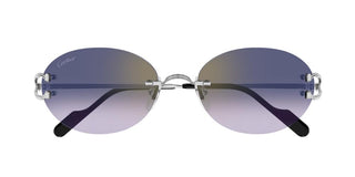 Cartier CT0551S unisex Silver Round Sunglasses