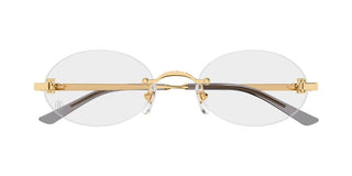 Cartier CT0594O women Gold Oval Eyeglasses