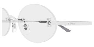 Cartier CT0594O women Silver Oval Eyeglasses