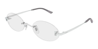 Cartier CT0594O women Silver Oval Eyeglasses