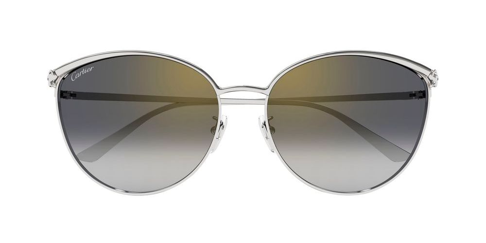 Cartier CT0597SA-001 Sunglasses Silver Grey Metal Cartier CT0533S 001 Sunglasses Matte Silver Grey - eye-oo.com main image 4