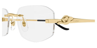 Cartier CT0601O women Gold Geometric Eyeglasses