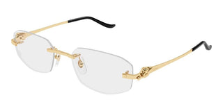 Cartier CT0601O women Gold Geometric Eyeglasses